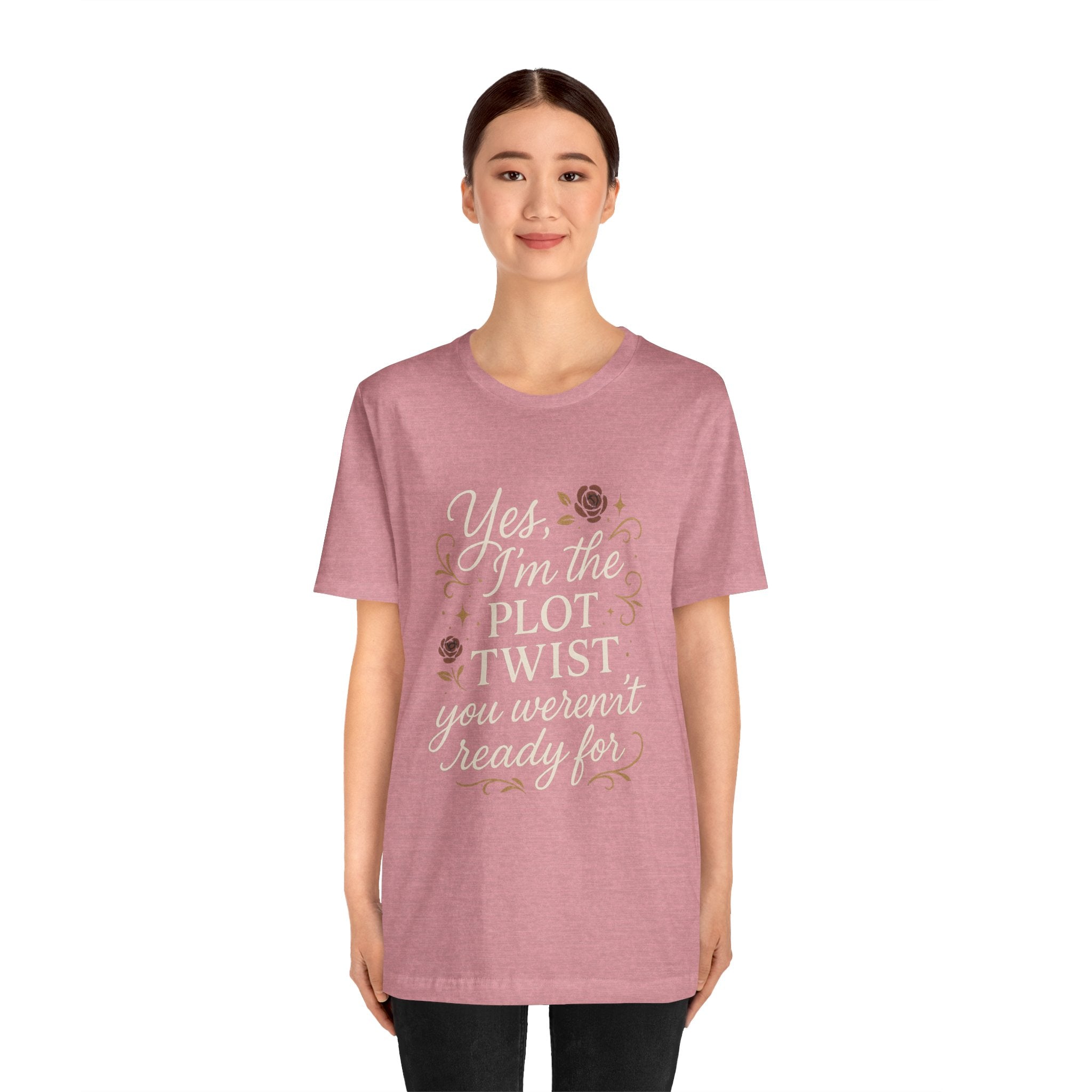 Plot Twist Graphic Tee for Book Lovers, Unique Gift for Readers, Casual Wear, Literary Humor Shirt, Fun Quote Tee